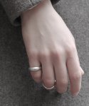 티오유(TOU) [Silver925] 96 Semi Matte Bulging Silver Ring