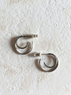 CLASSIC TWO-RING EARRING [ANTIQUE SILVER]