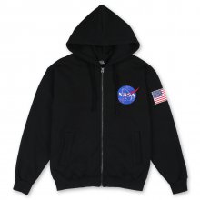 NASA Wappen Hoodie Zip-Up (SF2TZU052BK)