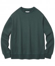 DYED COLOR CREWNECK IS [OLIVE]