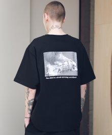 SL 로고 스카치 버닝 티셔츠 반팔티T-SHIRTS MSNTS001-BK