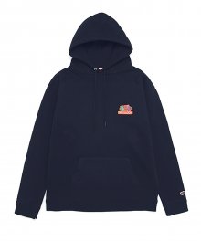 OUT LINE LOGO HOODIE NAVY
