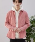 코듀로이 오버핏 아우터 셔츠 (핑크)