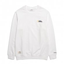 N191USW910 폴하스 베이직 스몰 로고 맨투맨 티셔츠 WHITE