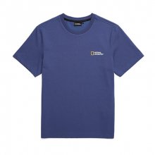 N195UTS910 네오디 스몰 로고 반팔 티셔츠 BLUE PRINT