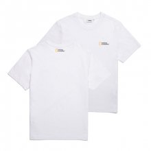 N195UTS910 네오디 스몰 로고 반팔 티셔츠 WHITE