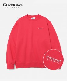 SMALL AUTHENTIC LOGO CREWNECK PINK RED