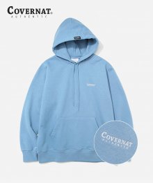 SMALL AUTHENTIC LOGO HOODIE LIGHT BLUE