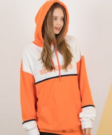 BLOCK OVER HOODIE_ORANGE