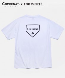 COVERNAT x EFF S/S HOME BASE LOGO TEE WHITE