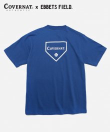 COVERNAT x EFF S/S HOME BASE LOGO TEE BLUE