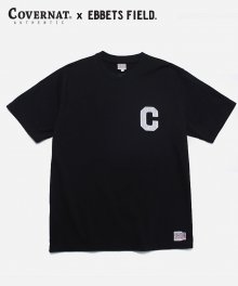 COVERNAT x EFF S/S C LOGO PATCH TEE BLACK