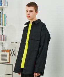 SJK1 Dwse 셔츠 자켓 (블랙)