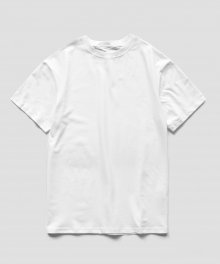 (Unisex)스프레드 오버 코튼 티셔츠_Super White