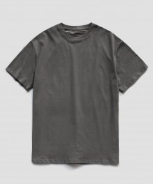 (Unisex)스프레드 오버  코튼 티셔츠_Charcoal