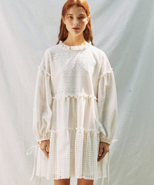 FLOWER WOVEN EYELET LACE UP ONEPIECE_WHITE (EEON1OPR03W)