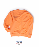 탄탄(TANTAN) 톤업 스웨트셔츠(레터링ver) - 라이트오렌지
