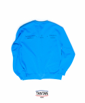 탄탄(TANTAN) 톤업 스웨트셔츠(레터링ver) - 스카이블루