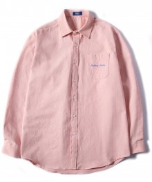 PIGMENT LUCKY 오버핏 셔츠 핑크