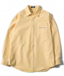 PIGMENT LUCKY 오버핏 셔츠 옐로우