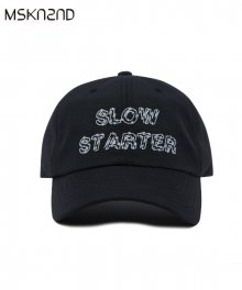 아웃라인 슬로우 스타터 볼캡 모자 블랙