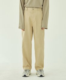 STRAIGHT CHINO PANTS BEIGE