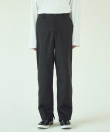 SIDE VENT SLACKS BLACK