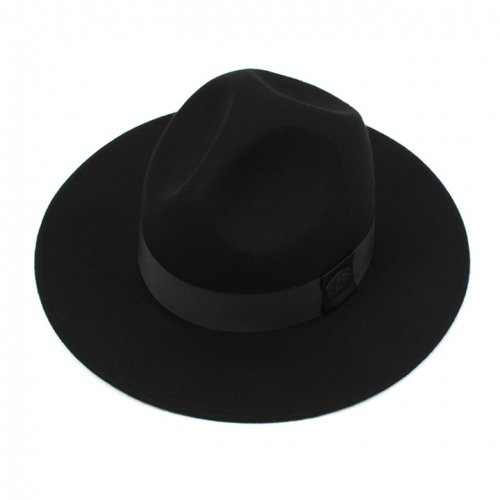 Line Black Wool Y Fedora 울페도라
