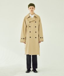 LSA OVER TRENCH COAT BEIGE