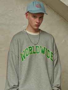 WORLDWIDE ARCH LOGO SWEATSHIRTS/GY