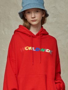 RAINBOW WORLDWIDE DREAM LOGO HOODIE/RD