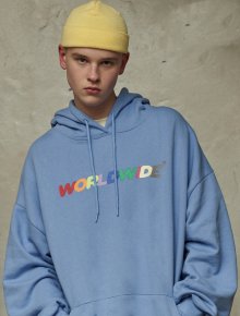 RAINBOW WORLDWIDE DREAM LOGO HOODIE/BL