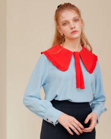 WIDE COLLAR SHIRTS_SKY BLUE