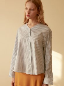 DIAGONAL STRIPE SHIRTS_WHITE