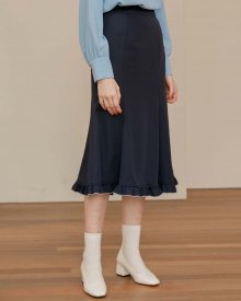 FRILL MERMAID SKIRT_NAVY