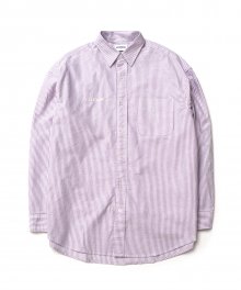 KP Oxford Stripe Oversize Shirt (Purple)