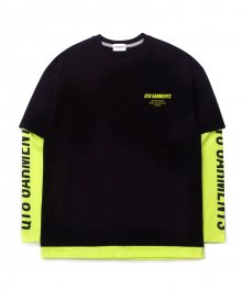 KP Neon Logo Layered Tee (Black)