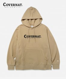 AUTHENTIC LOGO HOODIE BEIGE