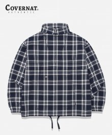 2WAY TARTAN CHECK ANORAK JACKET NAVY