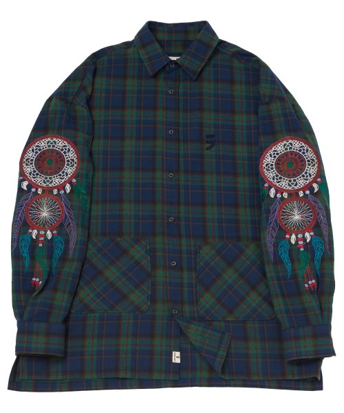 어낫띵(anothing) DREAMCATCHER DROP-SHOULDER SHIRT (Blue)