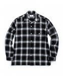 에스피오나지(ESPIONAGE) Herman Open Collar Shirts Black