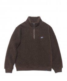 BOA HALF ZIP-UP BROWN