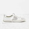 CATIBA Low Off White Canvas & Ice Suede Accents Sneaker Men (19CSCTL03_W03)