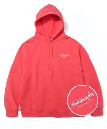 MARK GONZALES SMALL SIGN LOGO HOODIE PINK