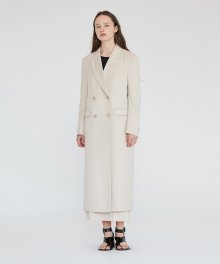 DOUBLE LONG COAT WOMEN [IVORY]