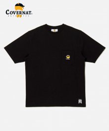 COVERNAT X KAKAO FRIENDS 1PK LOGO TEE BLACK