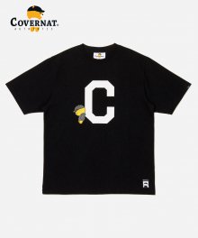 COVERNAT X KAKAO FRIENDS C LOGO TEE BLACK