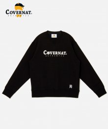 COVERNAT X KAKAO FRIENDS LOGO CREWNECK BLACK