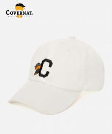 COVERNAT X KAKAO FRIENDS C LOGO CAP WHITE