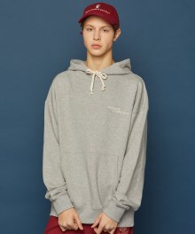 [UNISEX] 고딕타이포 후드티 (GREY)